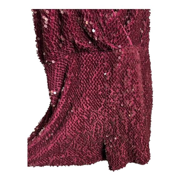 Sequined Womens Jumpsuit Romper Playsuit 0X Plus Size Skimmer Retro Disco Party - Picture 4 of 8